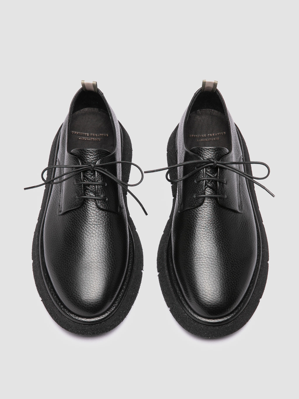 SATURNINE 001 - Black Leather Derby Shoes