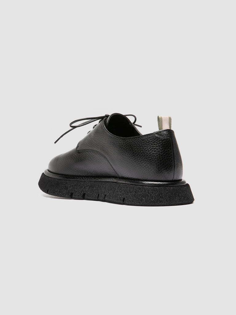 SATURNINE 001 - Black Leather Derby Shoes