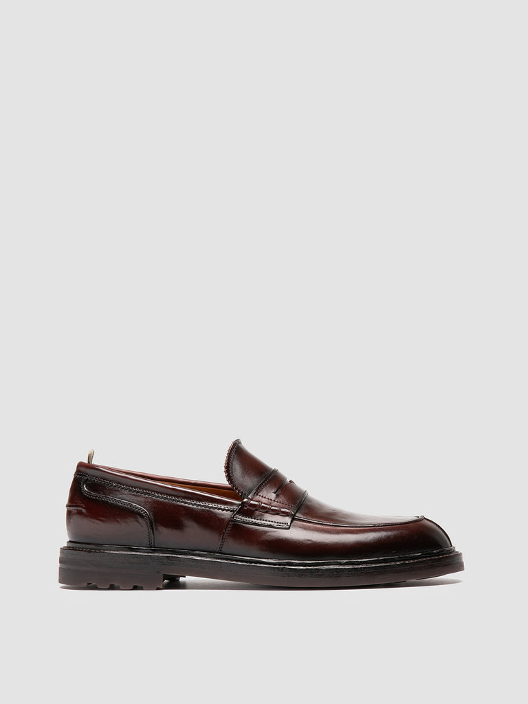 SAX FLEXI 001 - Mocassini Penny in Pelle Bordeaux