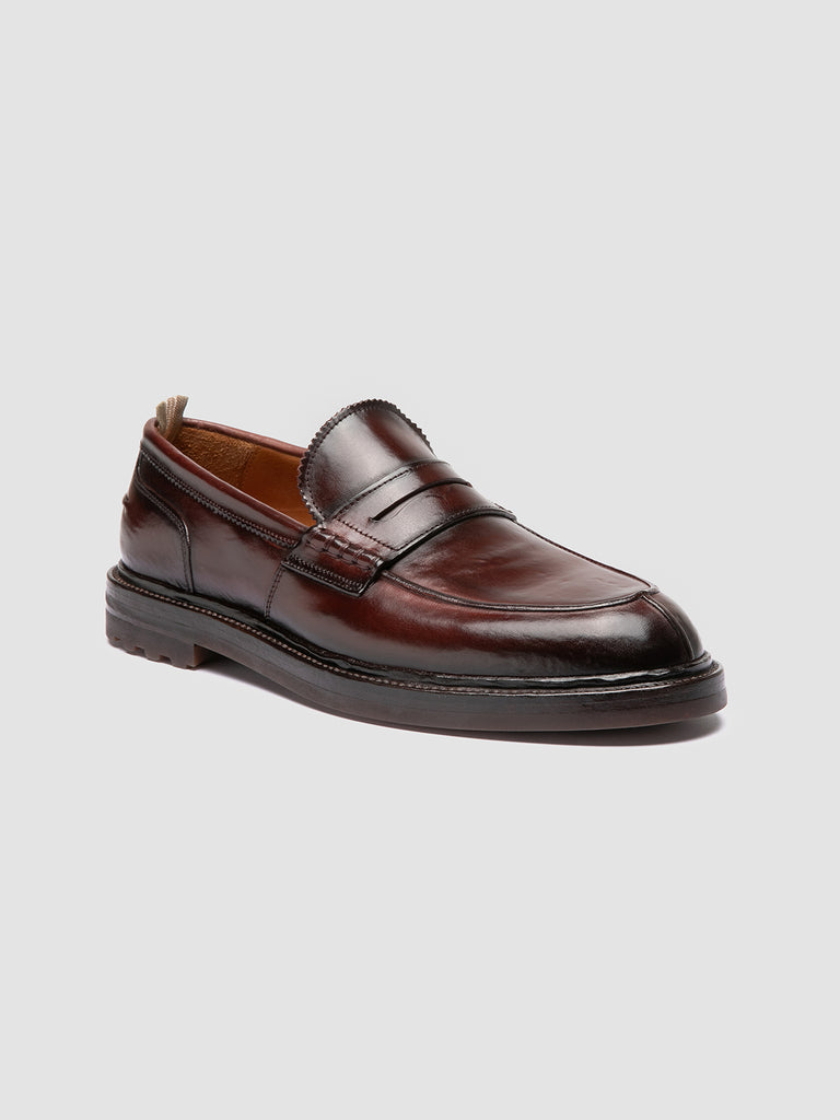 SAX FLEXI 001 - Mocassini Penny in Pelle Bordeaux