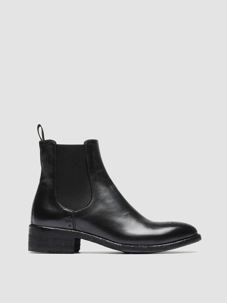 SELINE 002 - Black Leather Chelsea Boots Women Officine Creative - 1