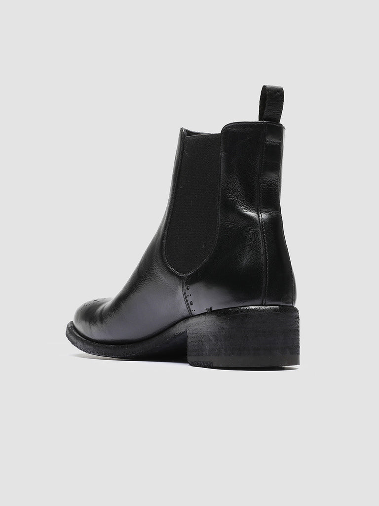 SELINE 002 - Black Leather Chelsea Boots Women Officine Creative - 4