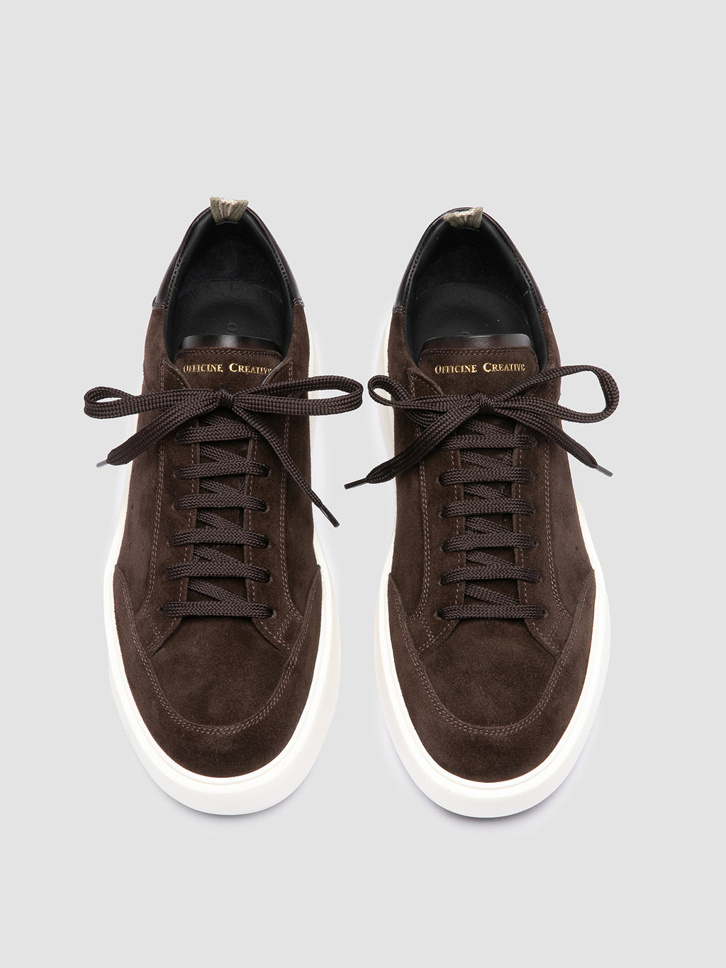 SEQUEL 002 - Sneaker Basse in Camoscio e Pelle Marrone