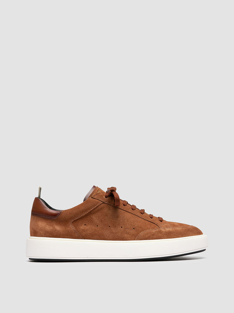 SEQUEL 002 - Sneaker Basse in Camoscio e Pelle Marrone