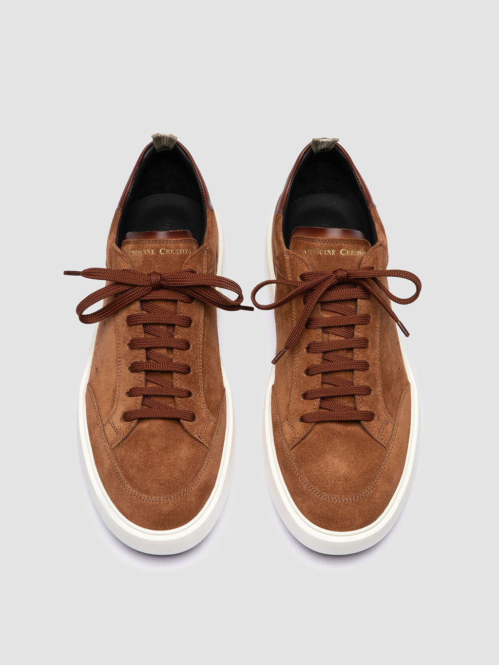 SEQUEL 002 - Sneaker Basse in Camoscio e Pelle Marrone