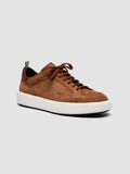 SEQUEL 002 - Sneaker Basse in Camoscio e Pelle Marrone
