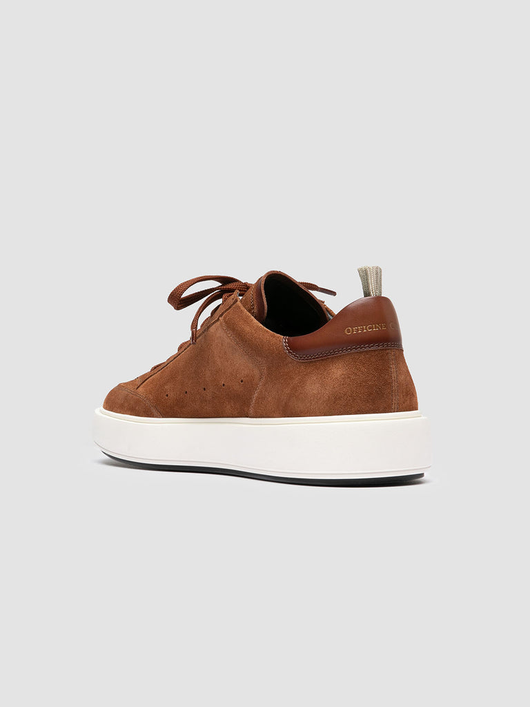 SEQUEL 002 - Sneaker Basse in Camoscio e Pelle Marrone