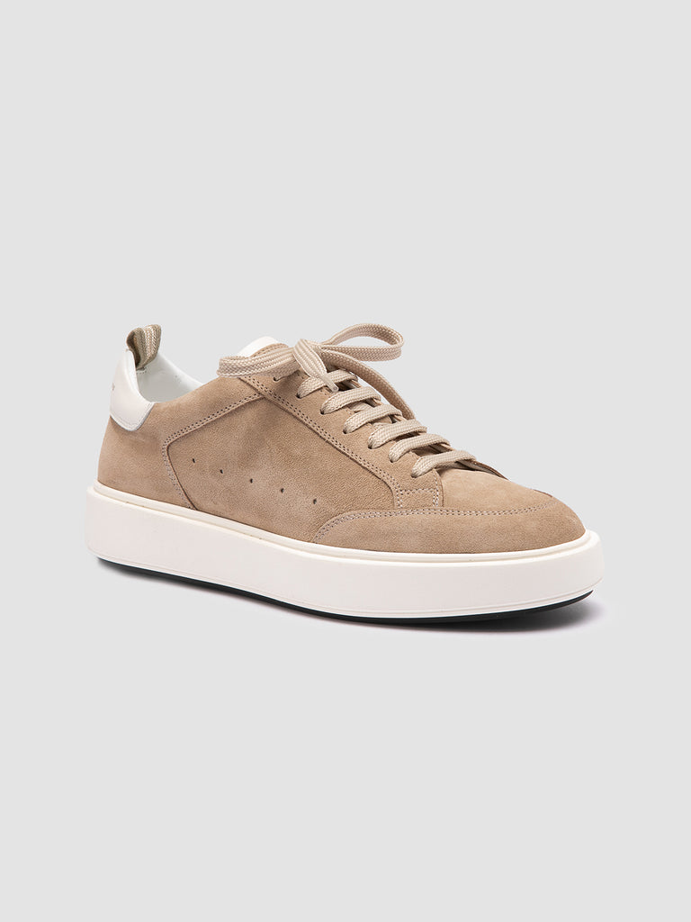 SEQUEL 101 - Beige Suede Low-Top Sneakers