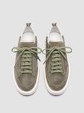 SEQUEL 101 - Green Suede Low-Top Sneakers