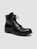 SERGEANT 003 - Black Leather Lace-up Boots Men Officine Creative - 3