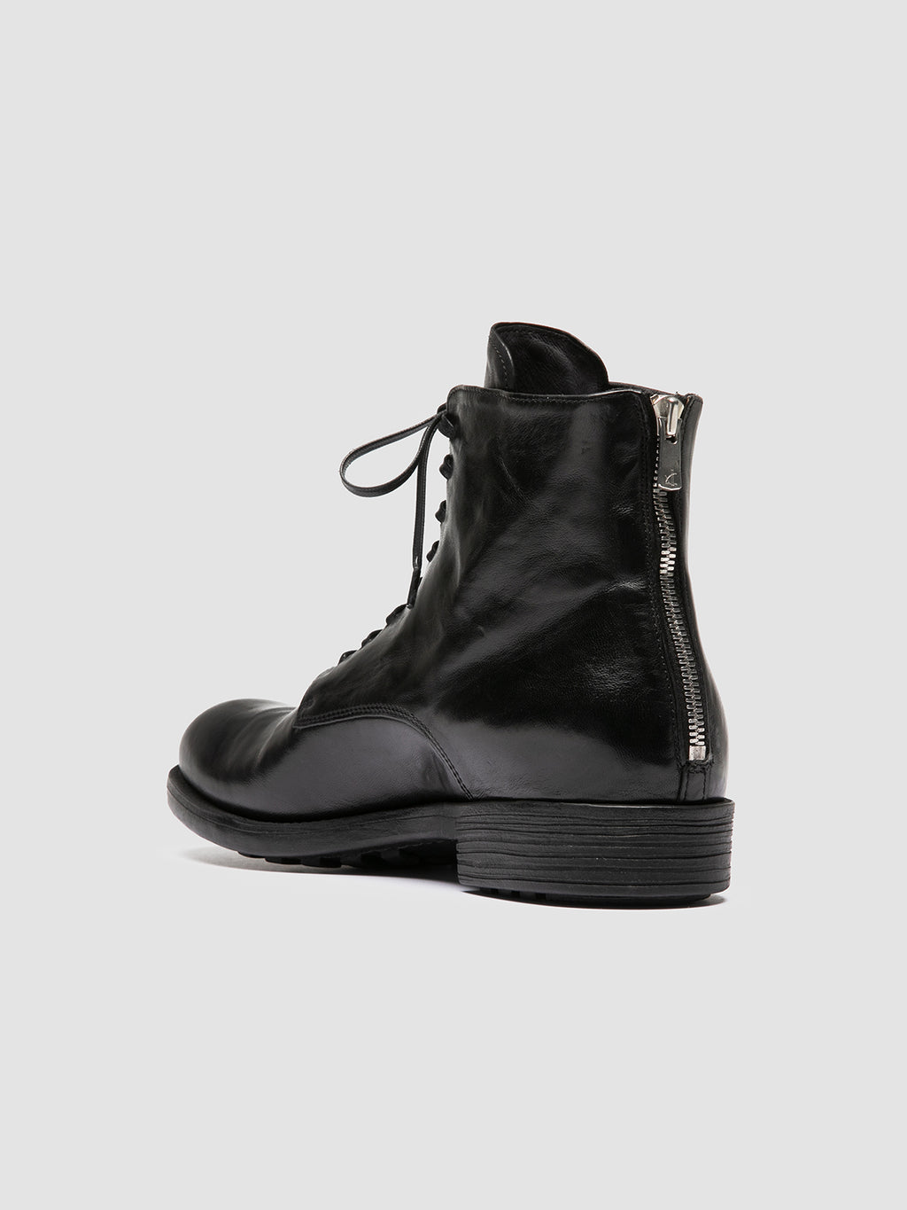 SERGEANT 003 - Black Leather Lace-up Boots Men Officine Creative - 4