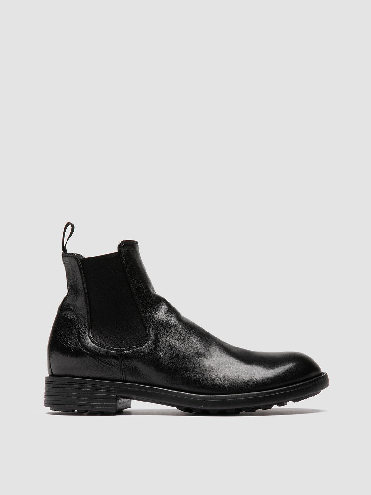 Officine Creative SERGEANT 102 Stivaletti Chelsea in Pelle Nera