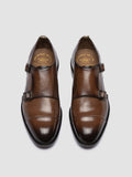 SIGNATURE 004 - Brown Leather Monk Shoes