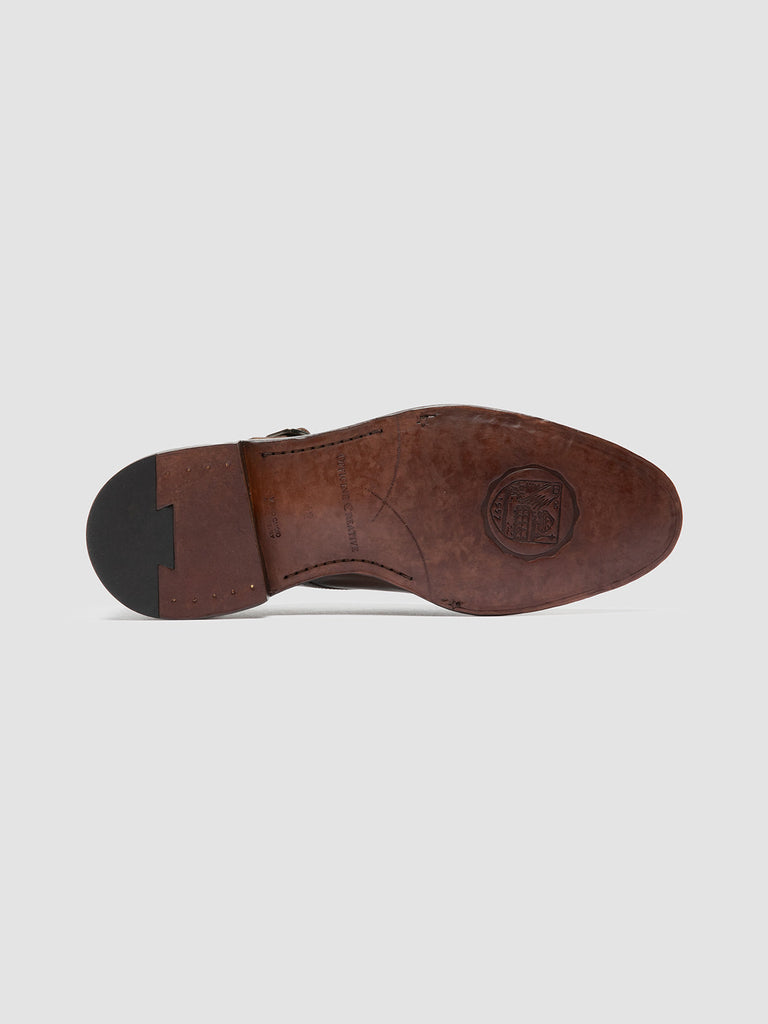 SIGNATURE 004 - Monk Strap in Pelle Marrone