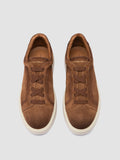 SLOUCH 001 - Sneakers in Pelle Scamosciata Marrone - thumb image 2,side view