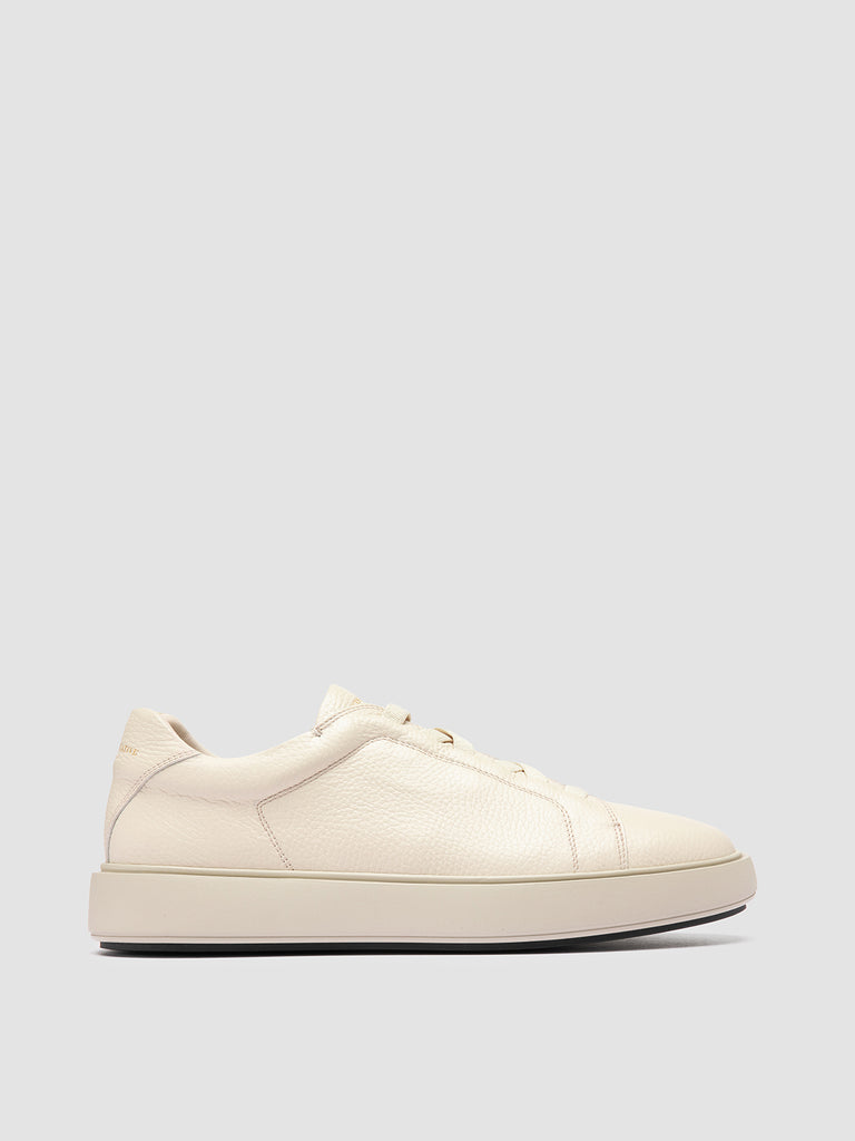 SLOUCH 001 - Sneaker Basse in Pelle Bianca