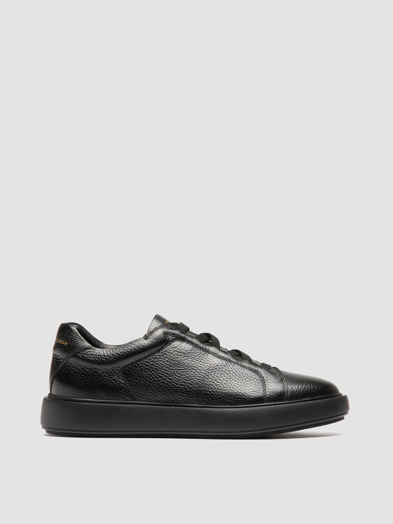 SLOUCH 001 - Sneaker Basse in Pelle Nera
