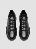 SLOUCH 001 - Sneaker Basse in Pelle Nera
