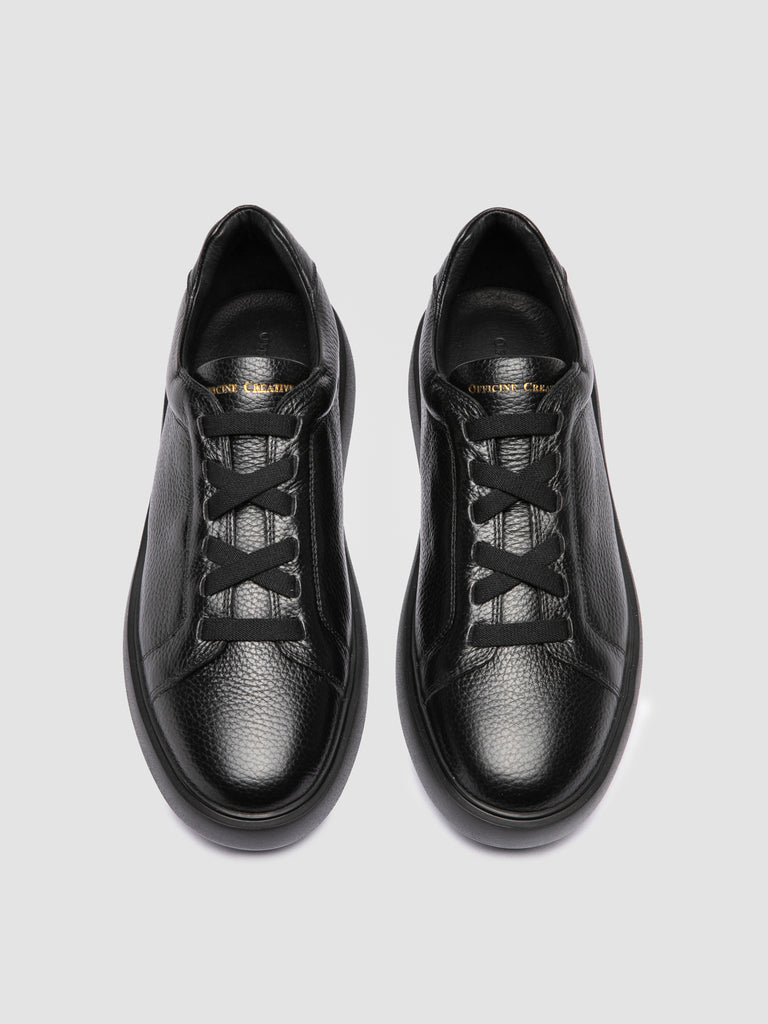 SLOUCH 001 - Sneaker Basse in Pelle Nera