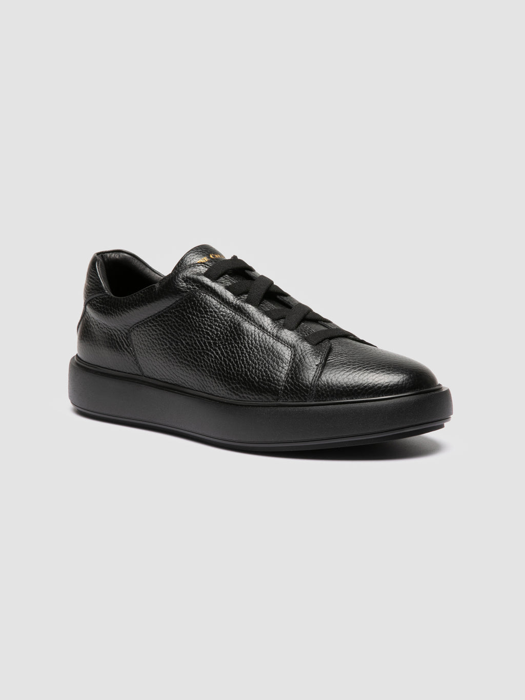 SLOUCH 001 - Sneaker Basse in Pelle Nera