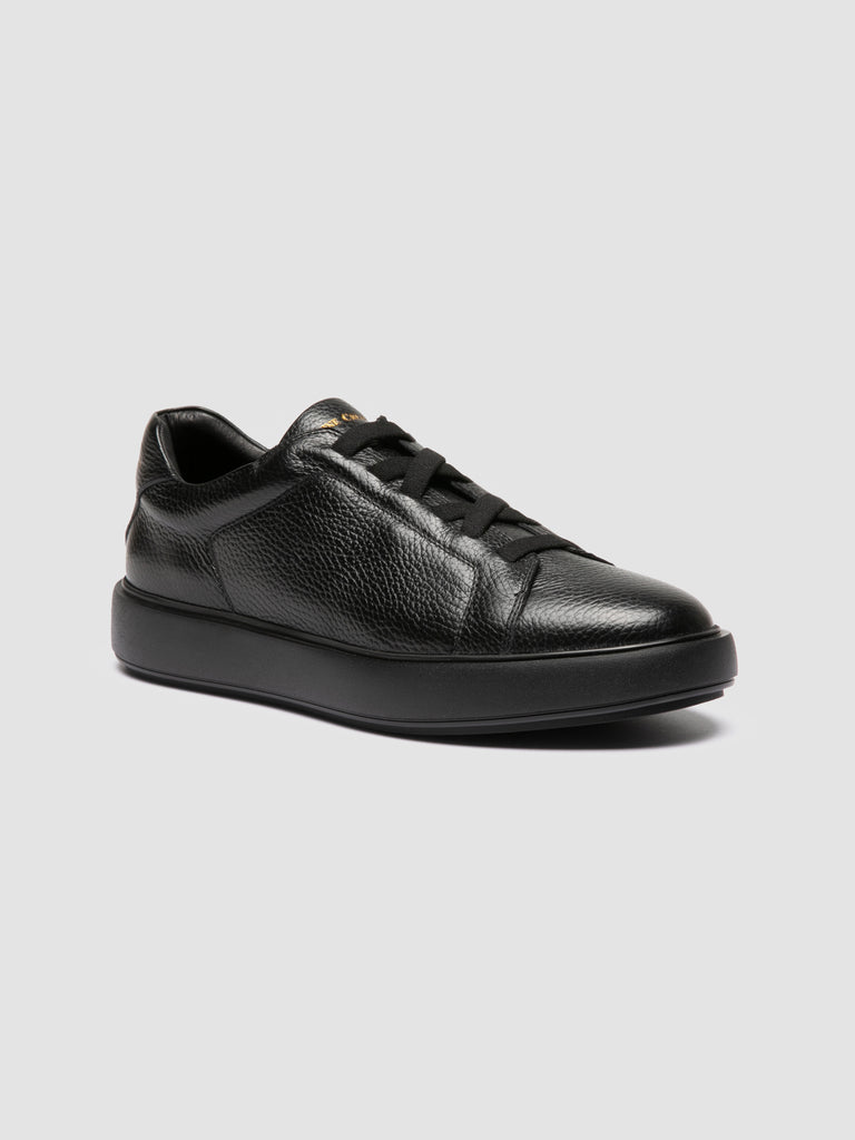 SLOUCH 001 - Sneaker Basse in Pelle Nera
