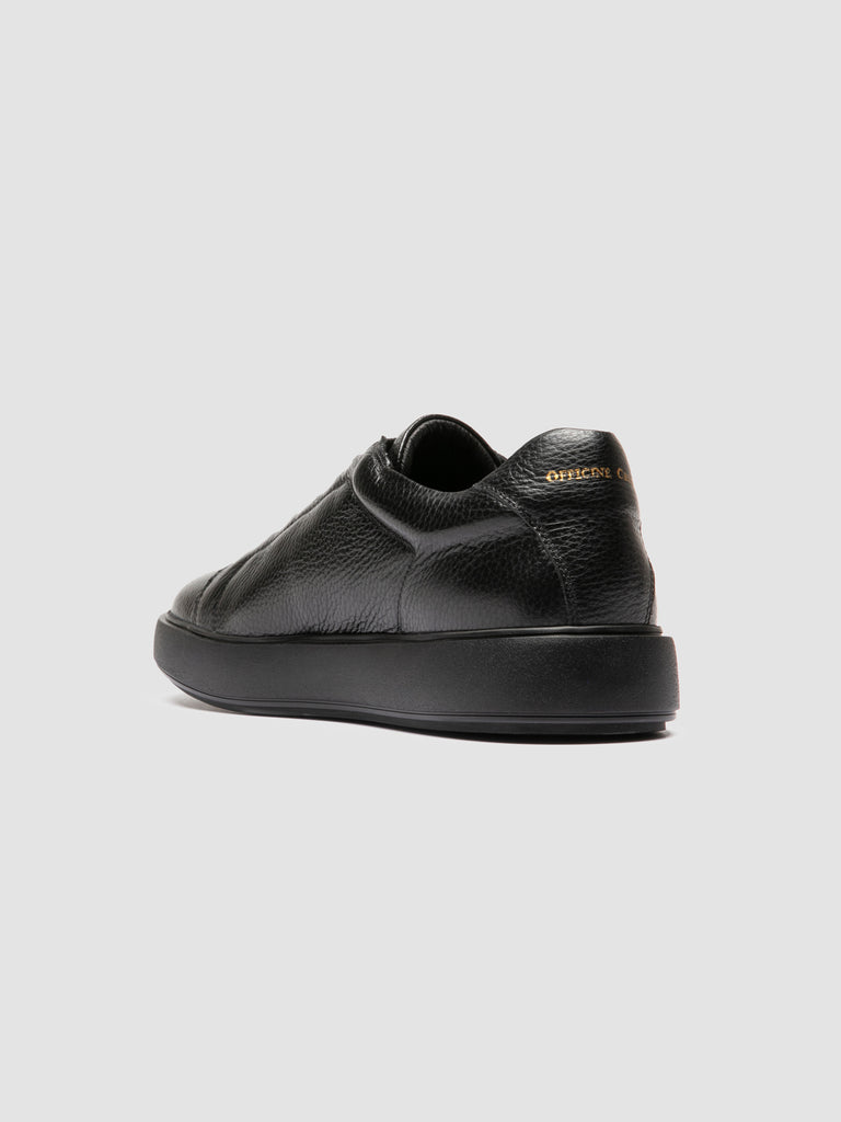SLOUCH 001 - Sneaker Basse in Pelle Nera
