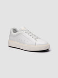 SLOUCH 101 - Sneaker Basse in Pelle Bianca