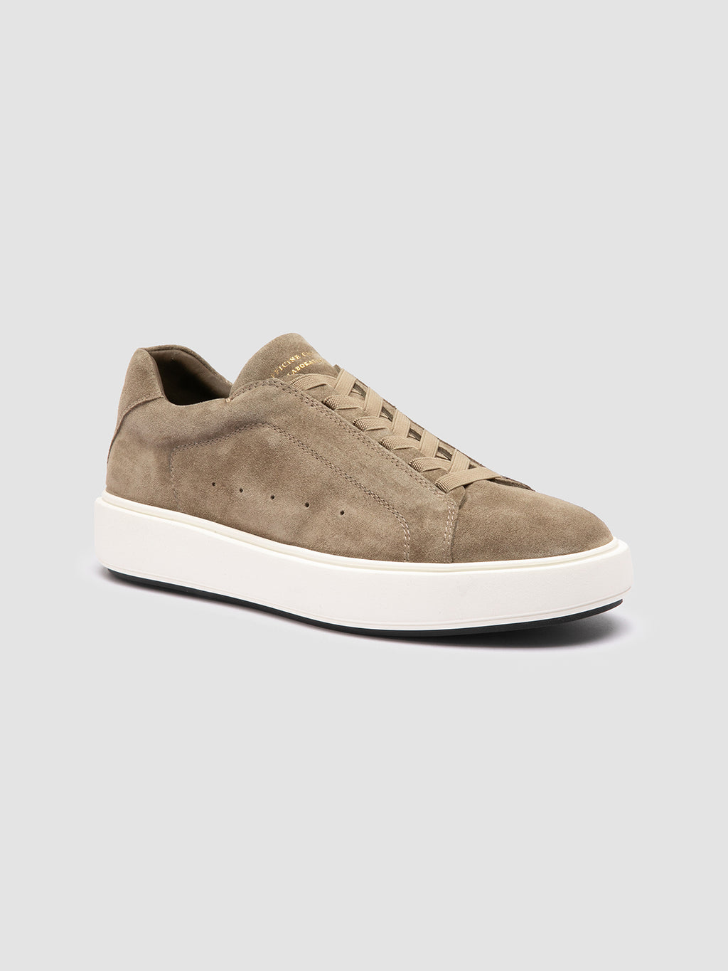 SLOUCH 101 - Taupe Suede Sneakers - image 3,side view