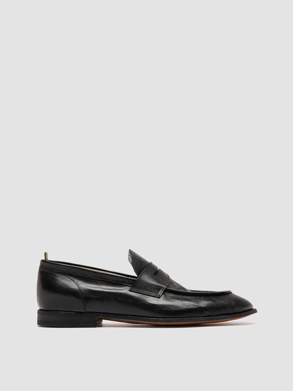 Officine Creative SOLITUDE 001 Mocassini Penny in Pelle Nera