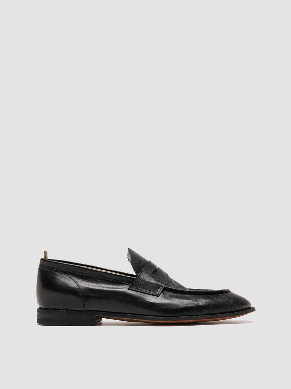 SOLITUDE 001 - Black Leather Penny Loafers Men Officine Creative - 1