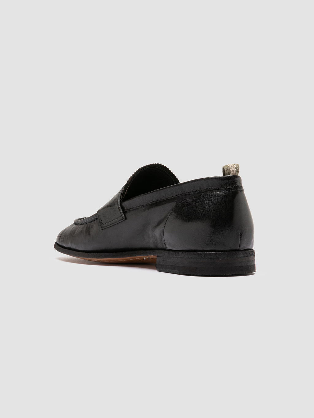 SOLITUDE 001 - Black Leather Penny Loafers Men Officine Creative - 4