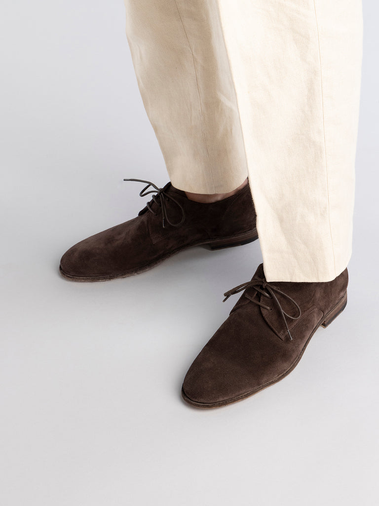 SOLITUDE 002 - Brown Suede Derby Shoes Men Officine Creative - 6