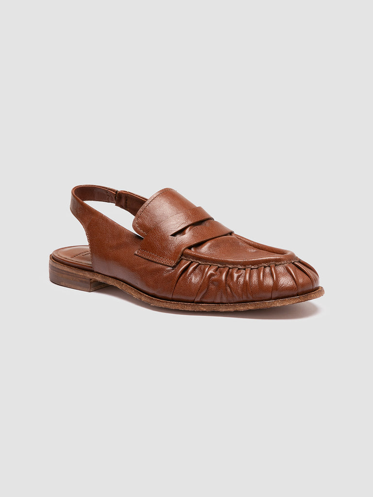 SOLITUDE 102 - Sandali Slingback in Pelle Marrone
