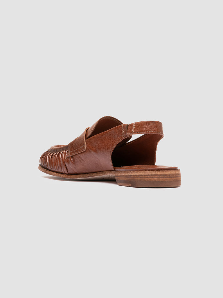 SOLITUDE 102 - Sandali Slingback in Pelle Marrone