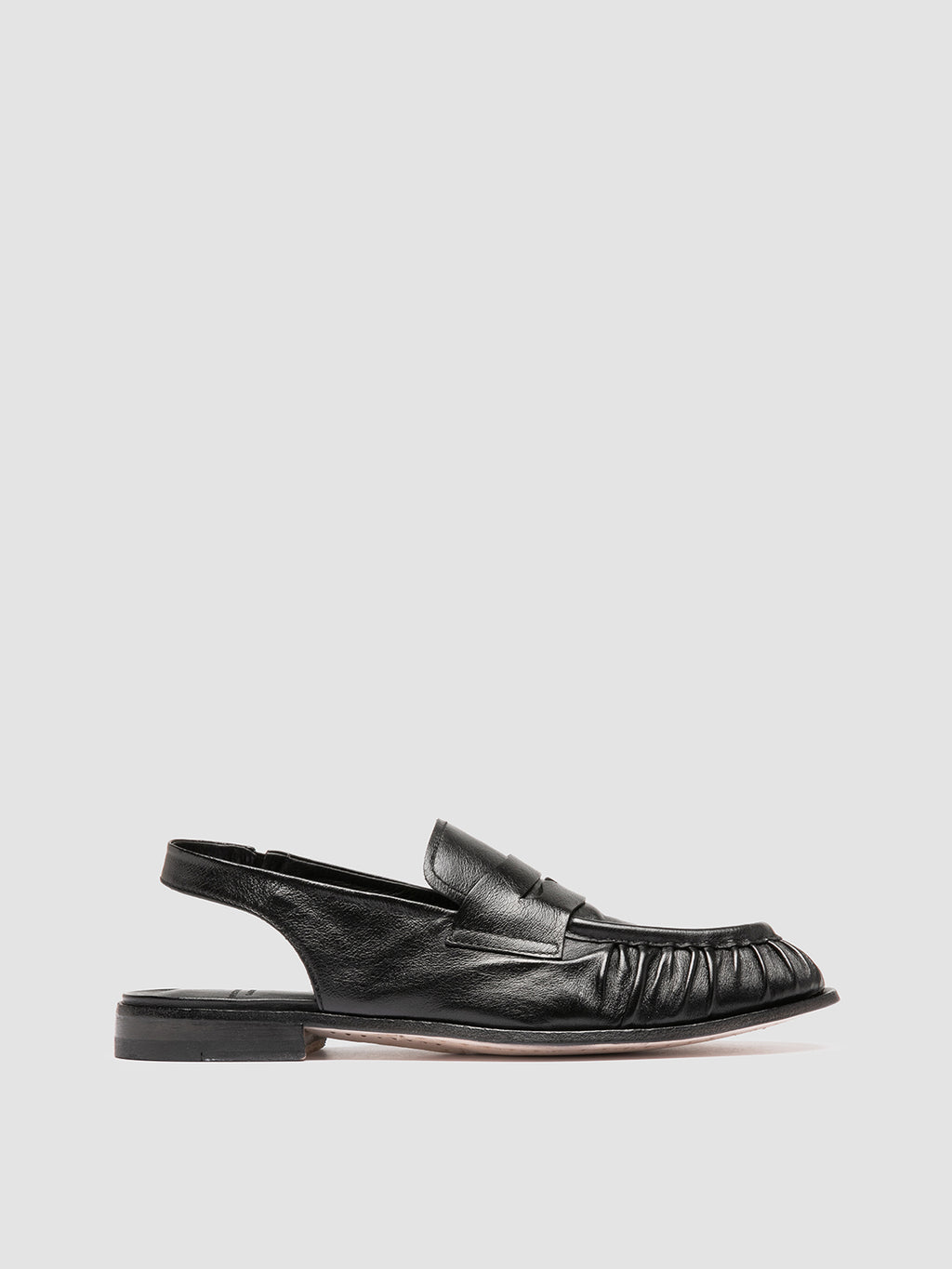 SOLITUDE 102 - Sandali Slingback in Pelle Nera