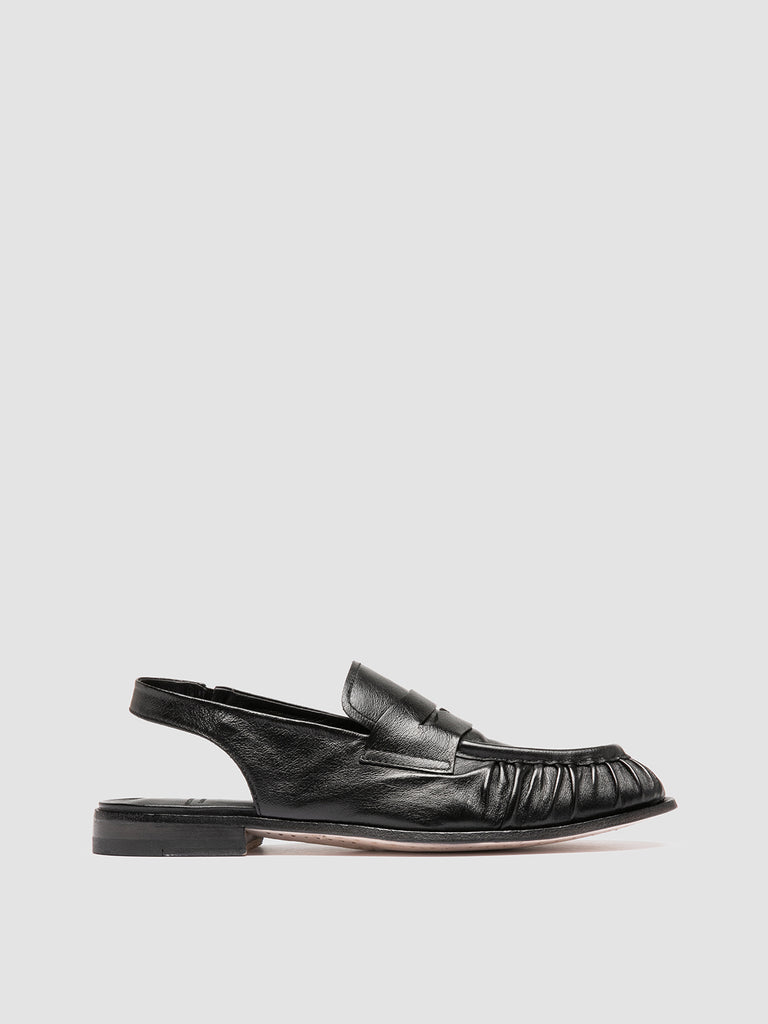 SOLITUDE 102 - Sandali Slingback in Pelle Nera