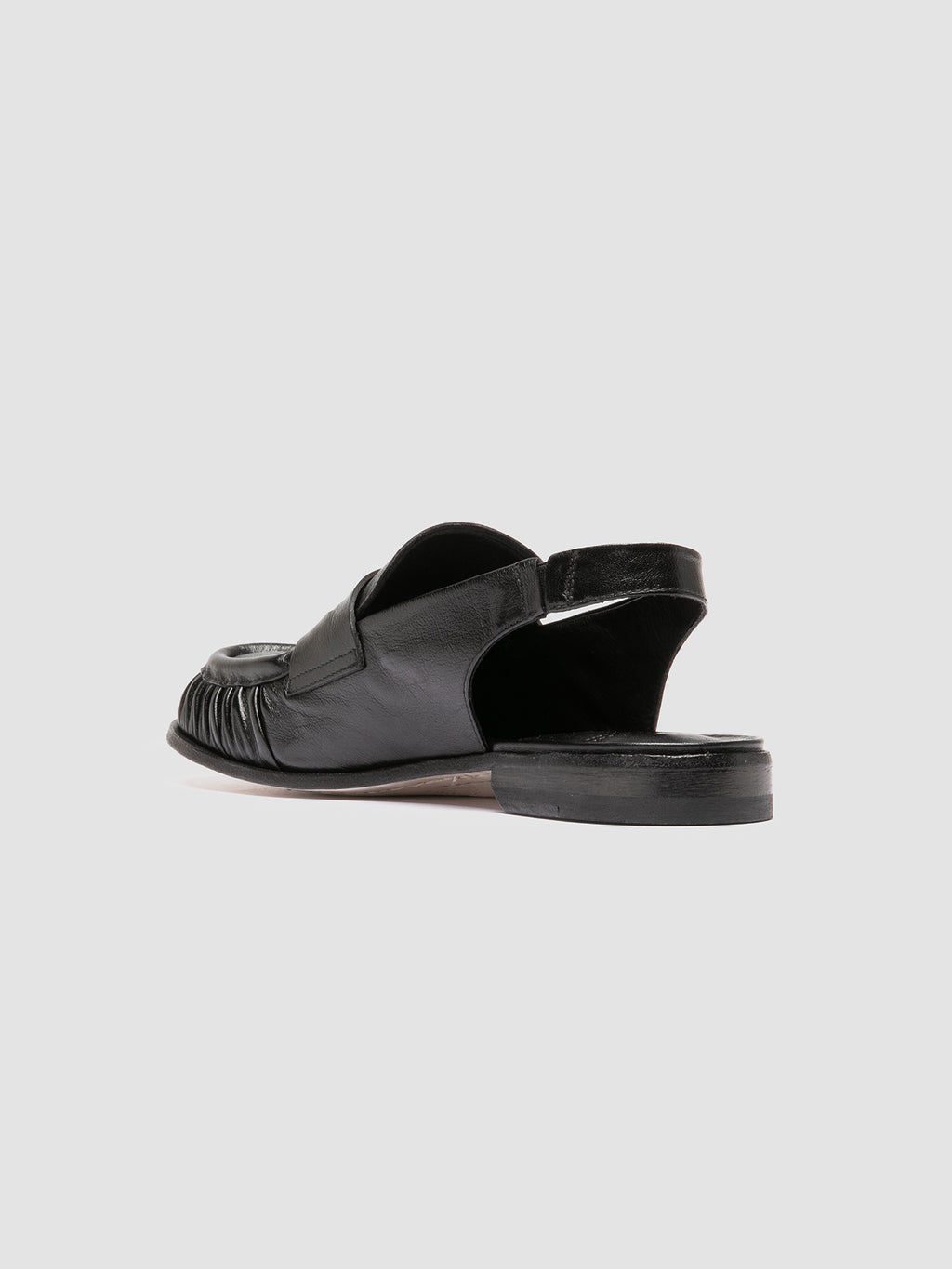 SOLITUDE 102 - Sandali Slingback in Pelle Nera