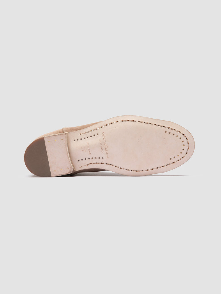 SOLITUDE 106 - Stivali con Zip in Pelle Scamosciata Beige