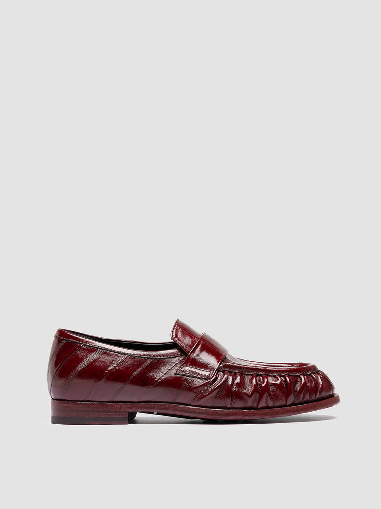 SOLITUDE 107 - Mocassini Penny in Pelle Bordeaux