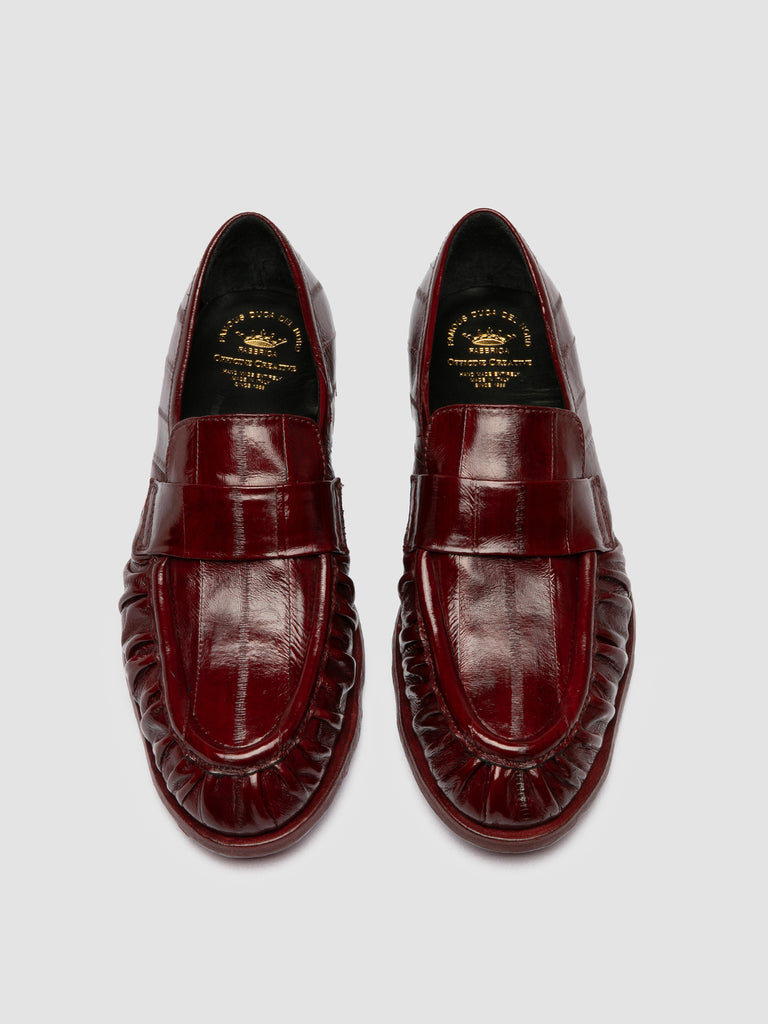 SOLITUDE 107 - Mocassini Penny in Pelle Bordeaux