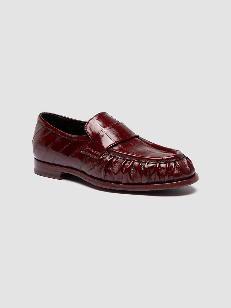 SOLITUDE 107 - Mocassini Penny in Pelle Bordeaux
