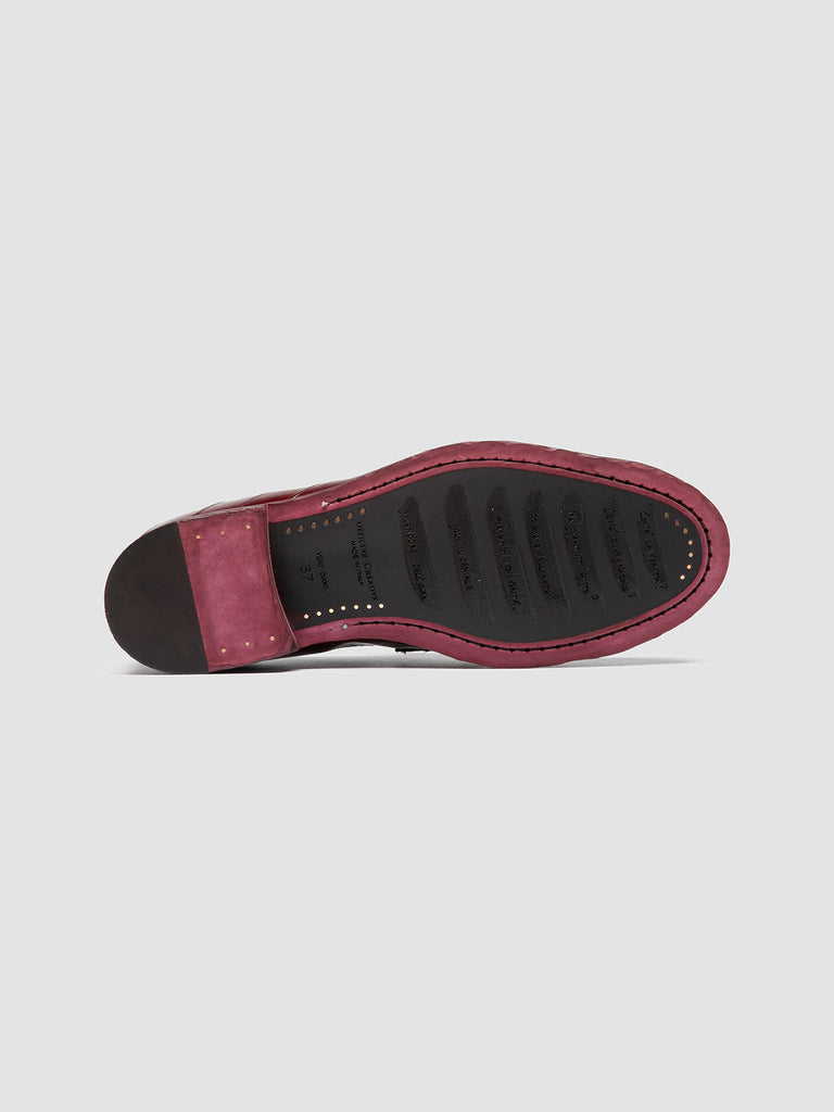SOLITUDE 107 - Mocassini Penny in Pelle Bordeaux