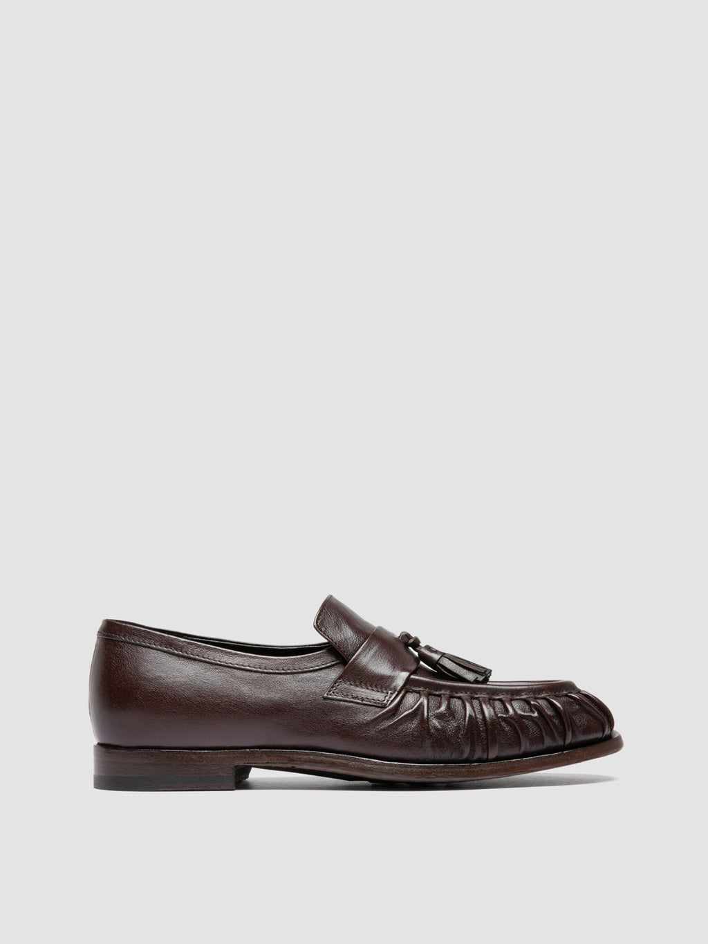 SOLITUDE 108 - Mocassini con Nappine in Pelle Marrone