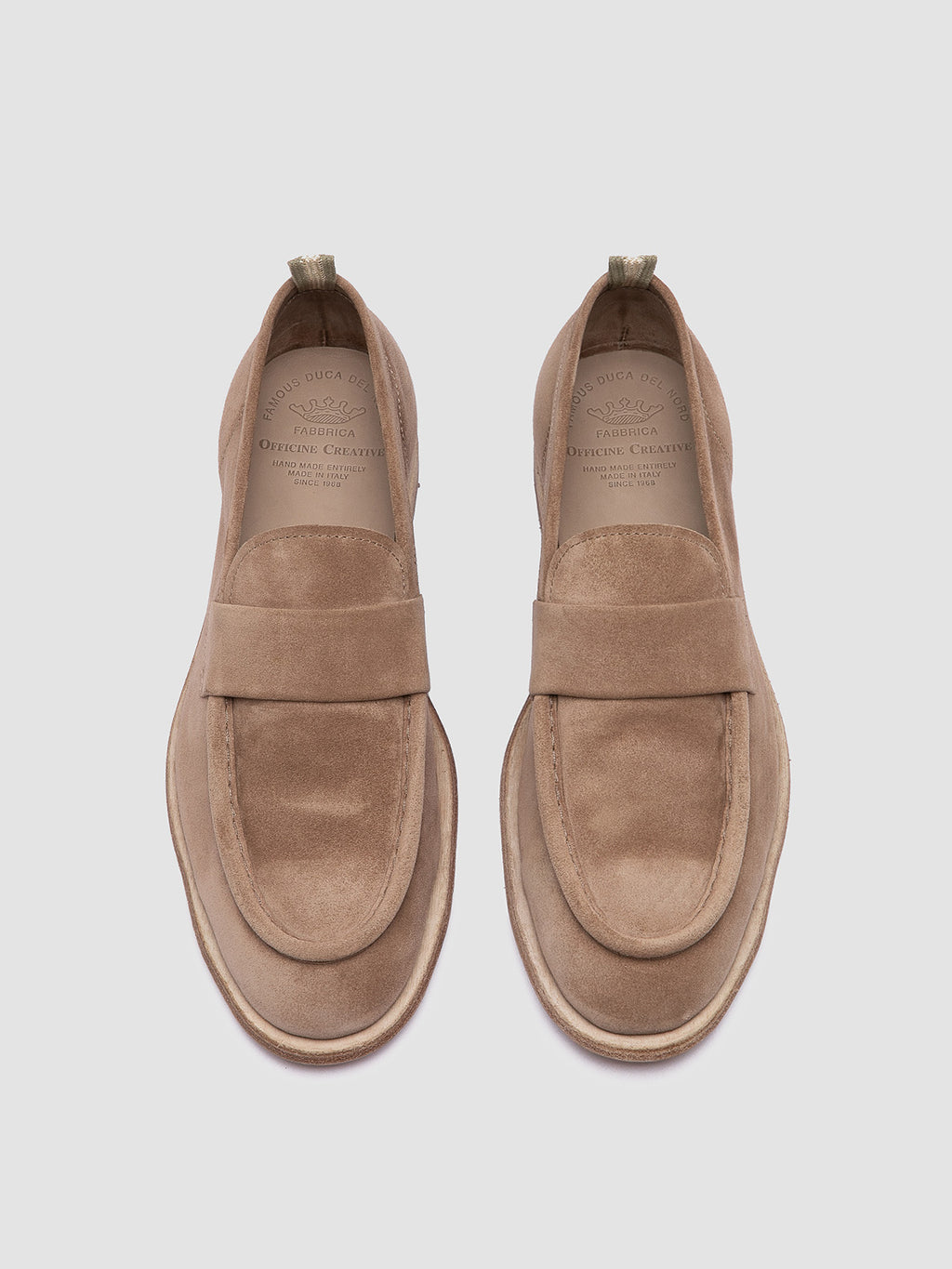 SOUND 001 - Taupe Suede Penny Loafers