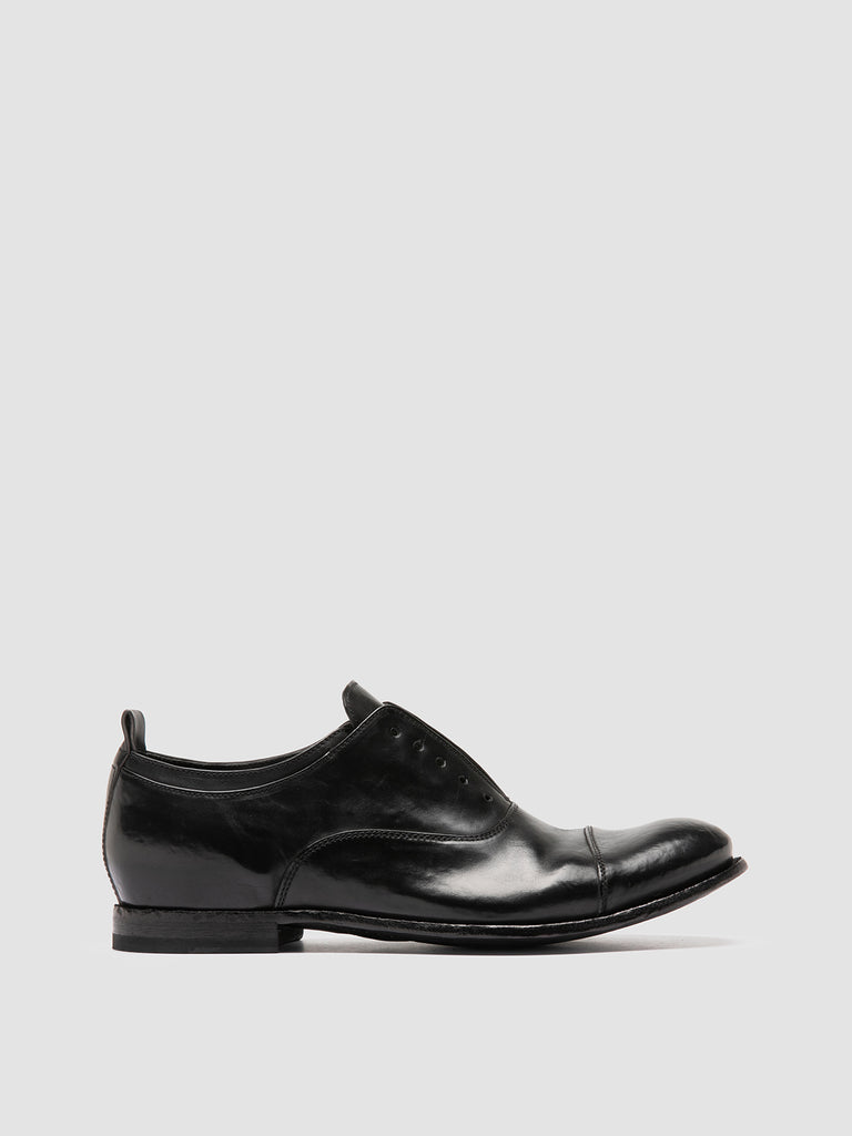 STEREO 001 - Black Leather Oxford Shoes Men Officine Creative - 1