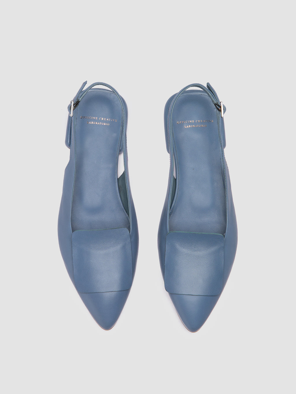 SUE 007 - Sandali Slingback in Pelle Blu