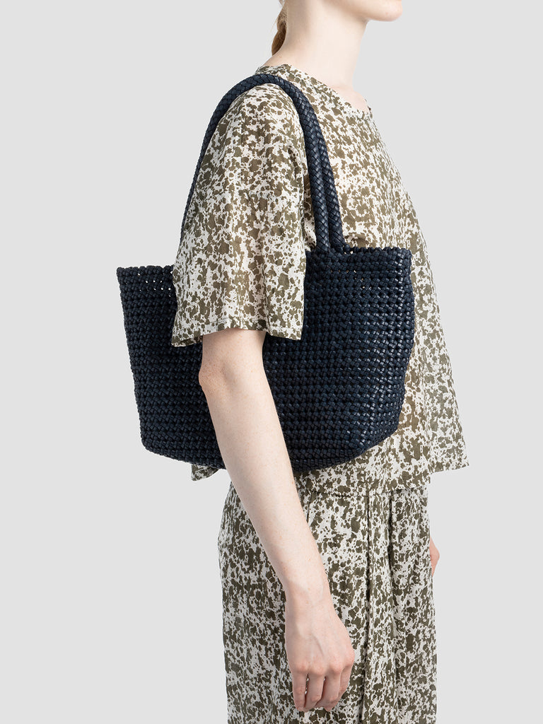 SUSAN 009 - Blue Leather Shoulder Bag Women Officine Creative - 6