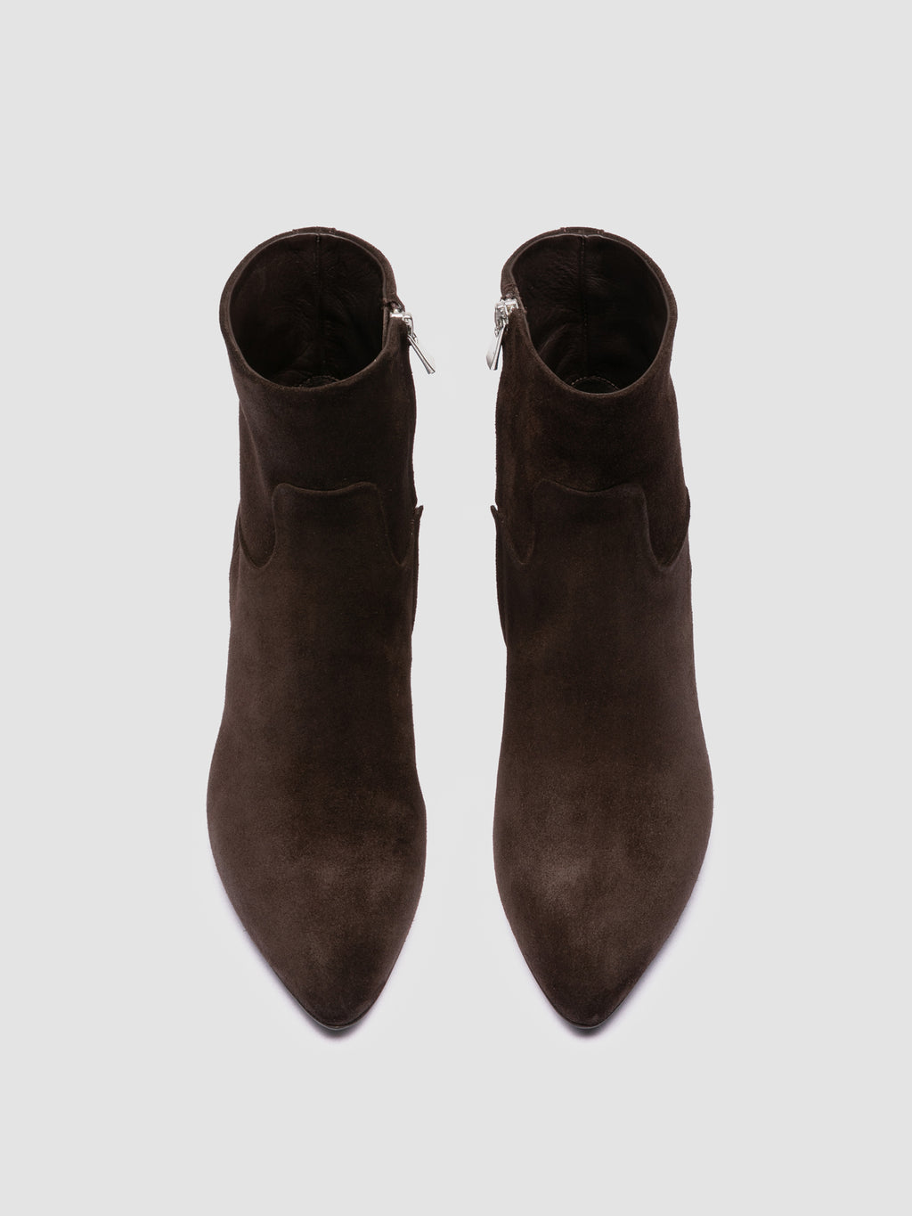 SUZY 005 - Brown Suede Zipped Boots Officine Creative - 2