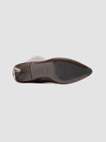 SUZY 006 - Brown Leather Zipped Boots - thumb image 5,side view