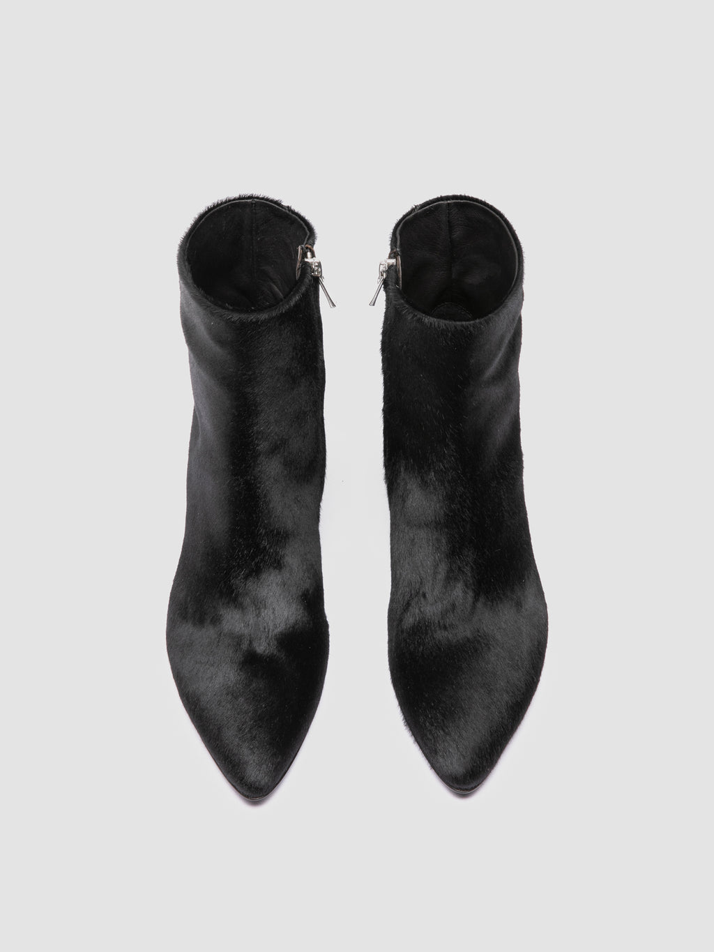 SUZY 008 - Black Leather Zipped Boots Officine Creative - 2